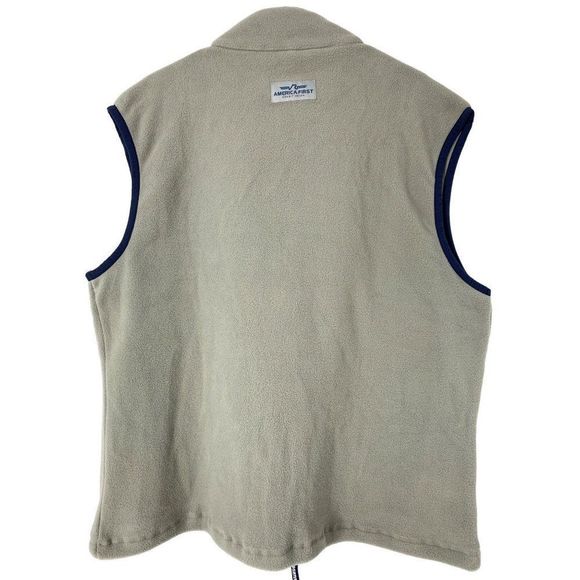 Adult  Las Vegas Aviators Fleece Vest Gray Size XL 5206 Zip - Picture 7 of 8